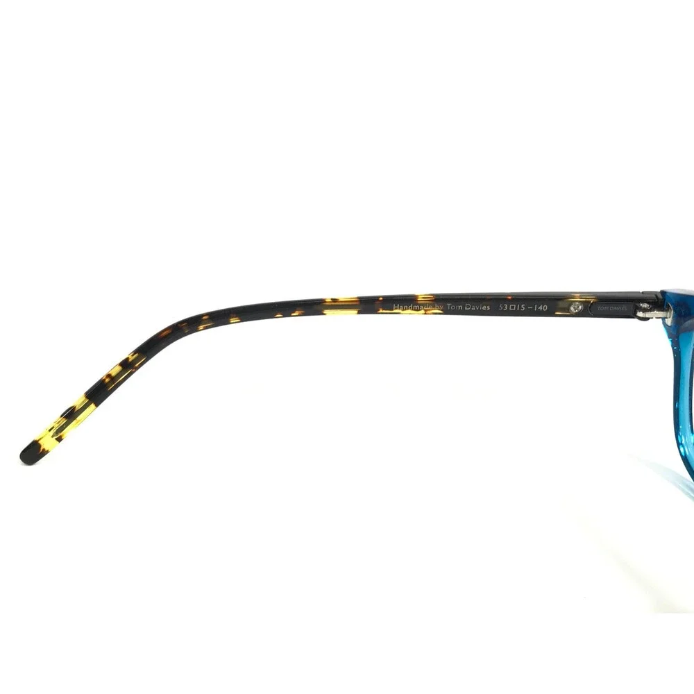 Tom Davies Eyeglasses Frames TD702 Col. 1929 Clear Blue Tortoise 53-15-140